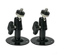 Lot de 2 supports de réglage pour caméra de sécurité, support de plafond de type I, petit volume pour caméra de vidéosurveillance (noir)