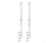 Lot de 2 supports de serrage polyvalents pour poste de travail plat pour bureau cuisine panneau perforé 415 mm