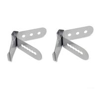 Lot de 2 supports de thermomètre en acier inoxydable pour barbecue, cuisine - Support de sonde stable (A)