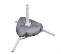 Lot de 2 supports de trépied carrés remplis d'eau - Support réglable de 25 à 35 mm - Construction en alliage stable pour les jours venteux - Pour l'extérieur, la plage, le jardin, la terrasse (calibre