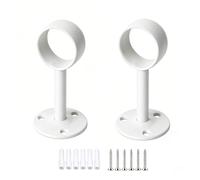 Lot de 2 supports de tringle à rideaux pour montage au plafond, 25 mm | Pour le montage de tringles et tringles à rideaux assorties au plafond, la forme plate utilise l'espace au-dessus de la
