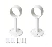 Lot de 2 supports de tringle à rideaux pour montage au plafond, 32 mm | Pour le montage de tringles et tringles à rideaux assorties au plafond, la forme plate utilise l'espace au-dessus de la