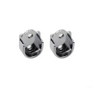 Lot de 2 supports de tringle de penderie en alliage de zinc pour une utilisation en intérieur avec tringles en aluminium (22 mm)