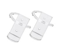 Lot de 2 supports en acrylique pour abri de jardin, décoration d'intérieur | Supports de montage en bois de bois pour salon, bureau, cabine, studio, garage, chalet
