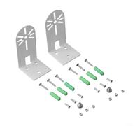 Lot de 2 supports muraux en acier inoxydable pour caméra intérieure Eufy E220 P24 - Support mural pivotant à 360 degrés pour intérieur et extérieur Blanc