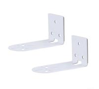 Lot de 2 supports muraux en métal pour caméra de sécurité Eufy Indoor Cam E220 P24 Blanc Design en L Installation facile