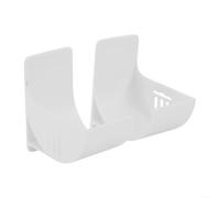 Lot de 2 supports muraux pour sacs poubelle - Distributeur de sacs poubelle sans perforation pour porte d'armoire de cuisine - Étagère de rangement en plastique HIPS blanc 7 x 6,5 x 4 cm