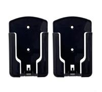 Lot de 2 supports muraux pour télécommande TV AC stéréo Matériau ABS Taille compacte pour salon, chambre à coucher, bureau (noir)