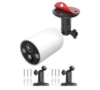Lot de 2 supports muraux pour TP-Link Tapo C425/C460 KIT, support d'appareil photo réglable avec rotation à 360 ° et inclinaison de 90 °, noir (appareil photo non inclus)