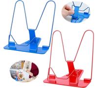Lot de 2 supports pour livres Supports de lecture Supports pour livres pour enfants Supports pour livres réglables à 7 angles pour enfants Supports pour livres de cuisine portables Supports pour livre