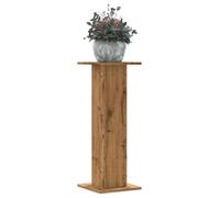 Lot de 2 supports pour plantes 30 x 30 x 80 cm chêne artisanal - bois d'ingénierie, charge 60 kg