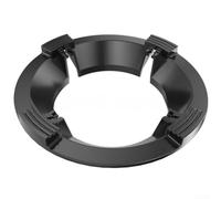 Lot de 2 supports robustes en fonte pour brûleur Noir 25 x 25 cm | Concentre efficacement les flammes, réduit la consommation de carburant, temps d'ébullition plus rapide