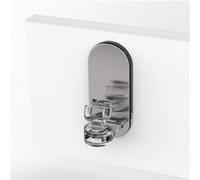 Lot de 2 supports sans perçage barre de vitrage Petite fenetre, 8 mm transparent Transparent G