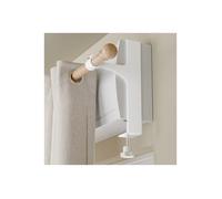 Lot de 2 Supports Tringle à Rideaux s Perçage - Fixation pour Coffre de Volet Roulant Support Métallique Universel po LANCE-RIDEAU