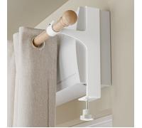 Lot De 2 Supports Tringle À Rideaux Sans Perçage - Fixation Pour Coffre De Volet Roulant Support Métallique Universel Pour Tringl