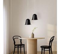 Lot De 2 Suspensions LED Noir GU10 Plafond Luminaire Couloir