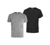LOT DE 2 T-SHIRT GRIS/NOIR - KAPRIOL XL