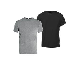 LOT DE 2 T-SHIRT GRIS/NOIR - KAPRIOL XL