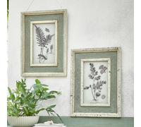 Lot de 2 tableaux Cerilav gris/vert H/L/P env. 53/39.5/2 cm