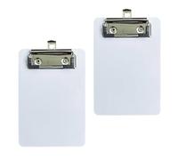Lot de 2 tableaux d'écriture, petit porte-bloc pour documents, porte-bloc en plastique à suspendre