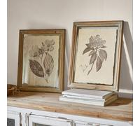 Lot de 2 tableaux Guyra beige/marron H/L/P env. 47/37/2 cm