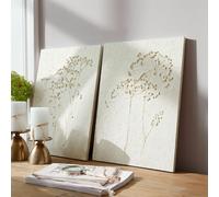 Lot de 2 tableaux Tiloren blanc H/L/P env. 51/36/2.5 cm