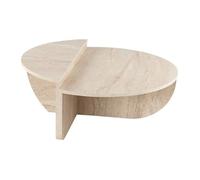 Table basse Orion travertin 90 x 60 x h30cm