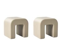 Lot de 2 tables d'appoint MOZIA Beige sable