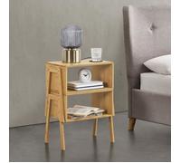 Lot de 2 tables de chevet Vinderup bambou 42 x 43,5 x 29 cm naturel