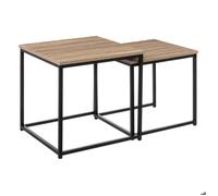 5five Tables gigognes Aliaj effet chêne naturel Lot de 2