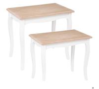 Atmosphera - Tables gigognes Chrysa - Blanc - pin