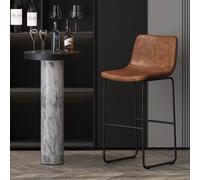 Lot de 2 tabourets de bar design en PU MARCIA