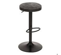 Lot de 2 tabourets de bar Ilsa gris foncé - Atmosphera Créateur d'intérieur