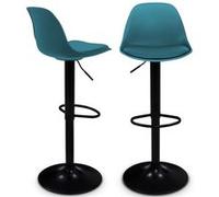 market Tabourets de bar Karl - Bleu canard
