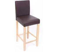 Mendler Lot de 2 tabourets de bar - Marron