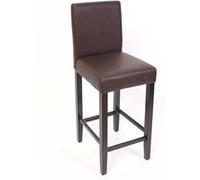 Mendler Tabouret de bar similicuir - Marron