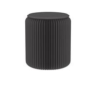 Lot de 2 tabourets pliants avec coussin, capacité de charge de 300 kg, table d'appoint pliable en papier pour bureau, maison, fête, décoration d'événement