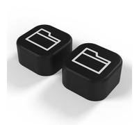 Lot de 2 Tags NFC Dossier Noir imprimés en 3D - Badge NFC décoratif pour bureau et télétravail, raccourci smartphone pour ouvrir un dossier précis dans votre cloud, aimanté et adhésif