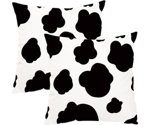 lot de 2 Taie d'oreiller, Beau Léopard, Zèbre, Vache à lait, Girafe, Motif, Impression animale, Taie d'oreiller décorative, 45 Cm X 45 Cm, Taie d'oreiller Pour Canapé-lit