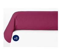 Lot de 2 taies de traversin - Lh71602 - 85 x 185 cm - Fuchsia Rose G