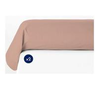 Lovely Home Taies de traversin LH71618 85 x 185 cm Lot de 2 Rose