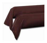 Lot de 2 taies de traversin - LOVELY HOME - LH71586 - 85 x 185 cm - Marron