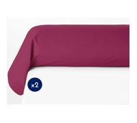 Lot de 2 taies de traversin - LOVELY HOME - LH71602 - 85 x 185 cm - Fuchsia