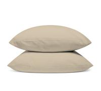 Lot de 2 taies d'oreiller 100% Percale de coton 50x75cm - Lin - BLEU CALIN