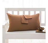 Lot de 2 taies d'oreiller en coton - 2-50 x 90 cm