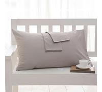 Lot de 2 taies d'oreiller en coton - 8-50 x 60 cm