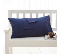Lot de 2 taies d'oreiller en coton - 9-50 x 70 cm