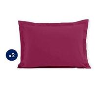 Lot de 2 taies d'oreiller - Lh71603 - 50 x 70 cm - Fuchsia Rose G