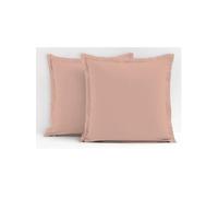 Lot De 2 Taies D'oreiller - Lovely Home - Lh71620 - 63 X 63 Cm - Rose
