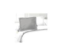 Lovely Home Lot de 2 taies d'oreiller 100% coton 50 x 70 cm gris clair